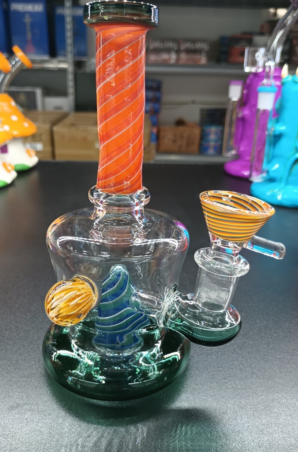 Colorful Cone Perc Small Water Pipe