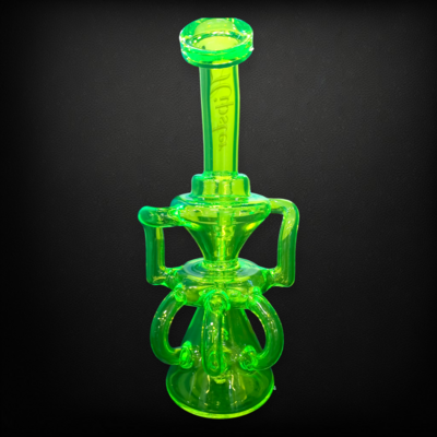 Hipster Neon Recycler Water Pipe/Oil Rig