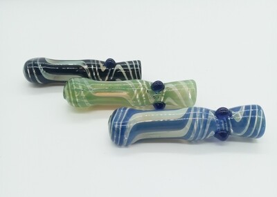 Twisty Colored Flat Mouth Chillum