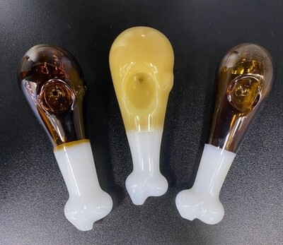 Glass Turkey Leg Hand Pipe