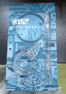 Grav Quartz Vapor Straw &amp; Dish