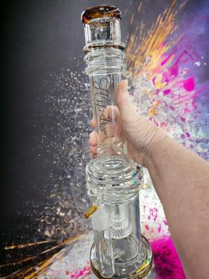 Hipster Triple Honeycomb Perc Water Pipe