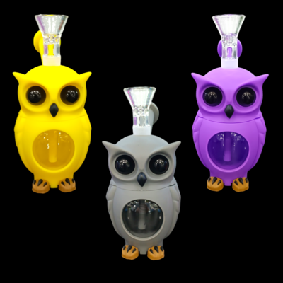 Silicone Owl Bubbler