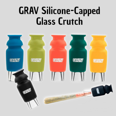 GRAV Silicone-Capped Glass Crutch