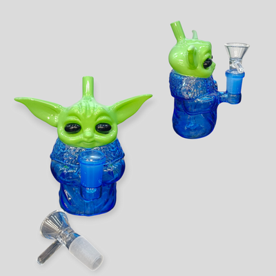 Small Glass Yoda Water Pipe