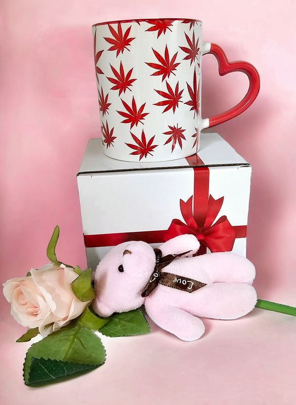 Gift Boxed Red leaf Mug