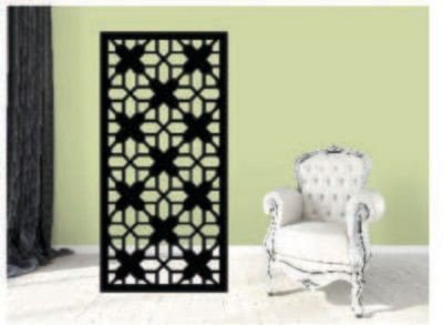 Metal Panel, Metal Privacy Screen, Fence, Decorative Panel, Wall Art, Partition, Room Divider, Indoor & Outdoor - ADC6
