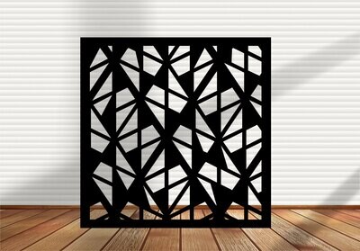 Square Metal Panel, Metal Privacy Screen, Fence, Decorative Panel, Wall Art, Indoor & Outdoor - SD8