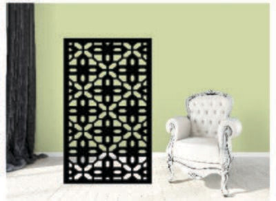 Metal Panel, Metal Privacy Screen, Fence, Decorative Panel, Wall Art, Partition, Room Divider, Indoor & Outdoor - AC4