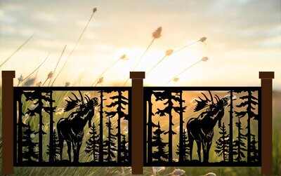 Moose Wildlife Panel Art
