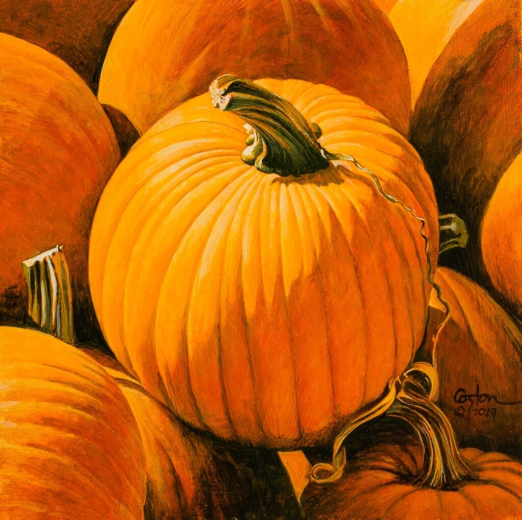 Pile of Pumpkins - Original Painting