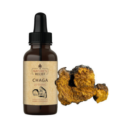 Chaga Mushroom Tincture 30ml - Nature&#39;s Relief