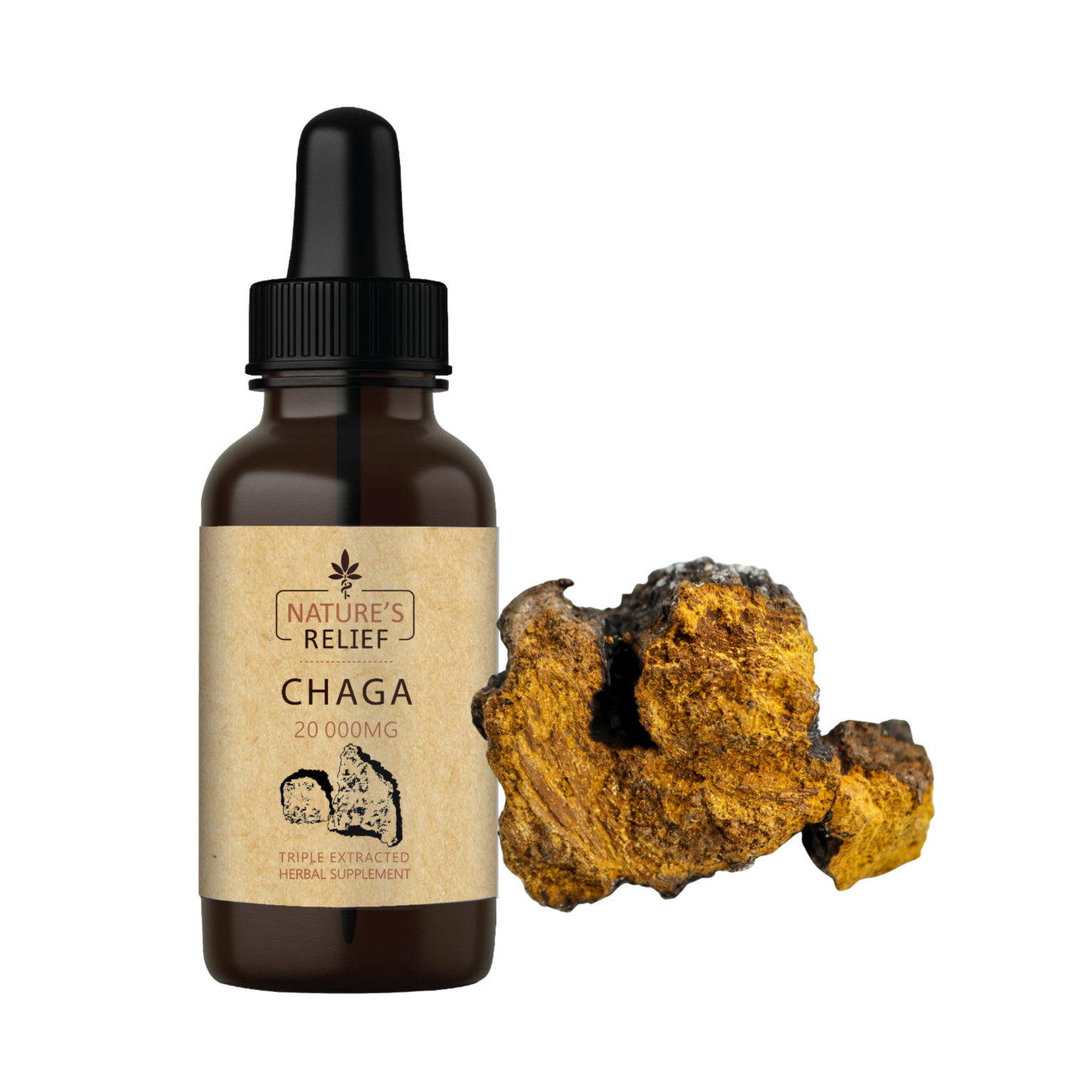 Chaga Mushroom Tincture 30ml - Nature's Relief