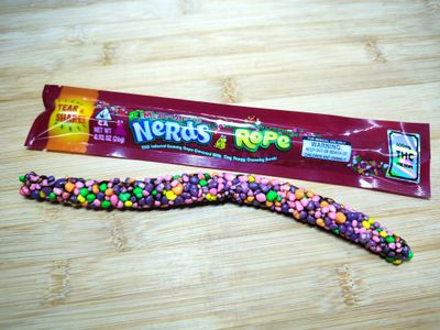 600mg THC Infused Gummy Rope Covered With Nerds