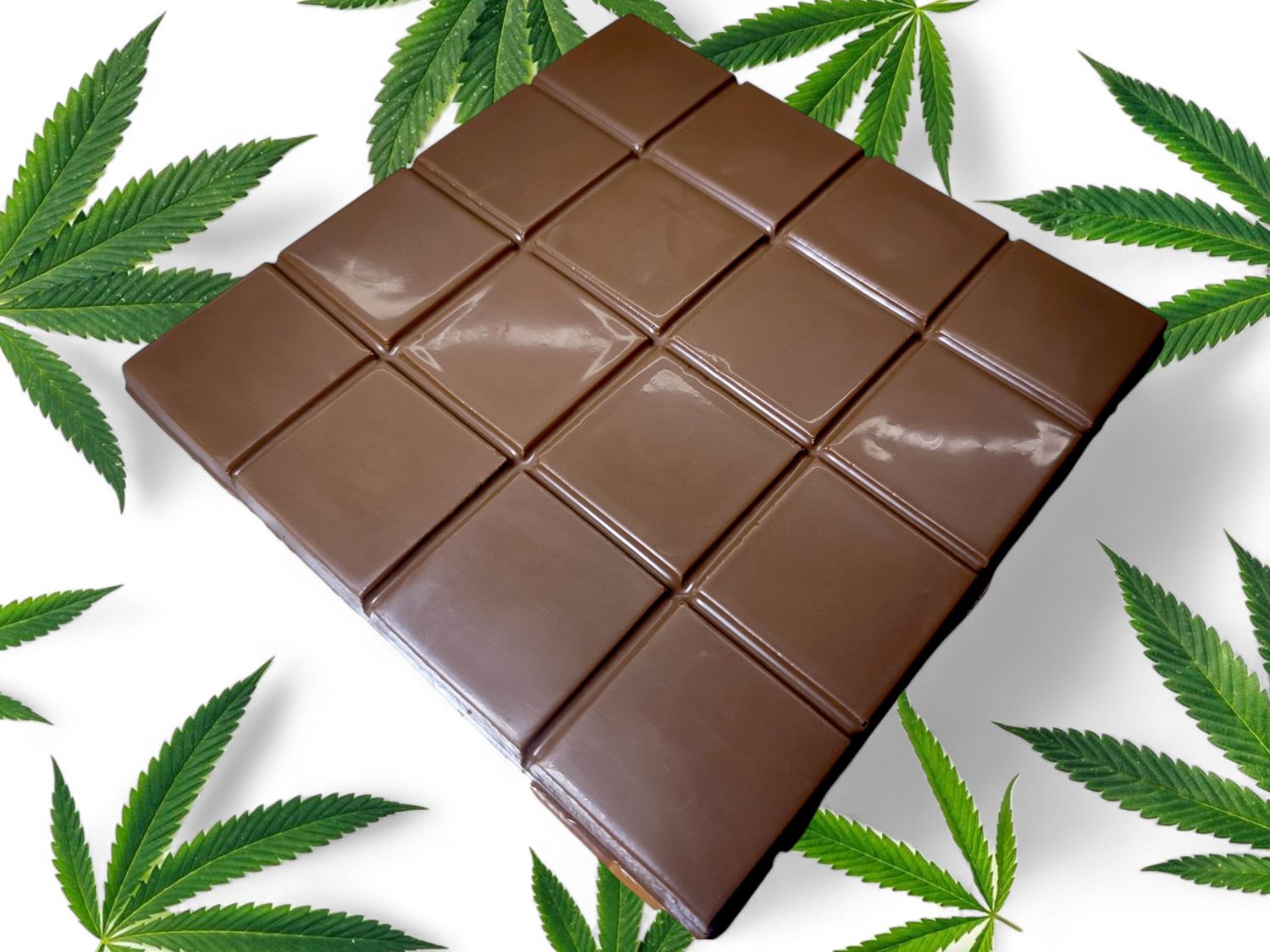 400mg THC Infused Vegan Chocolate Slab (Sugar Free) -  25mg per block (x16)