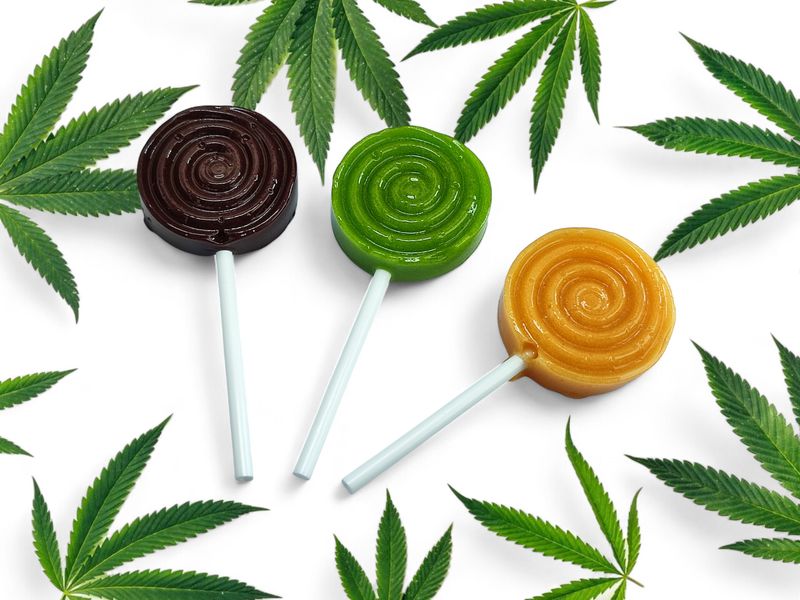 10mg CBD / 8mg THC Infused Fizz Pot Lollipop