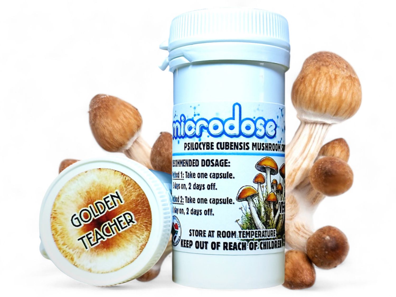 150mg P. cubensis Mushroom Microdose Capsules (x30) - NMSA
