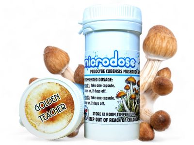 200mg P. cubensis Mushroom Microdose Capsules (x30) - NMSA