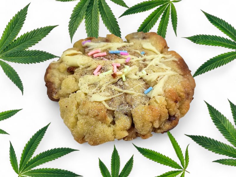 400mg THC Infused Chocolate Chip Cookie