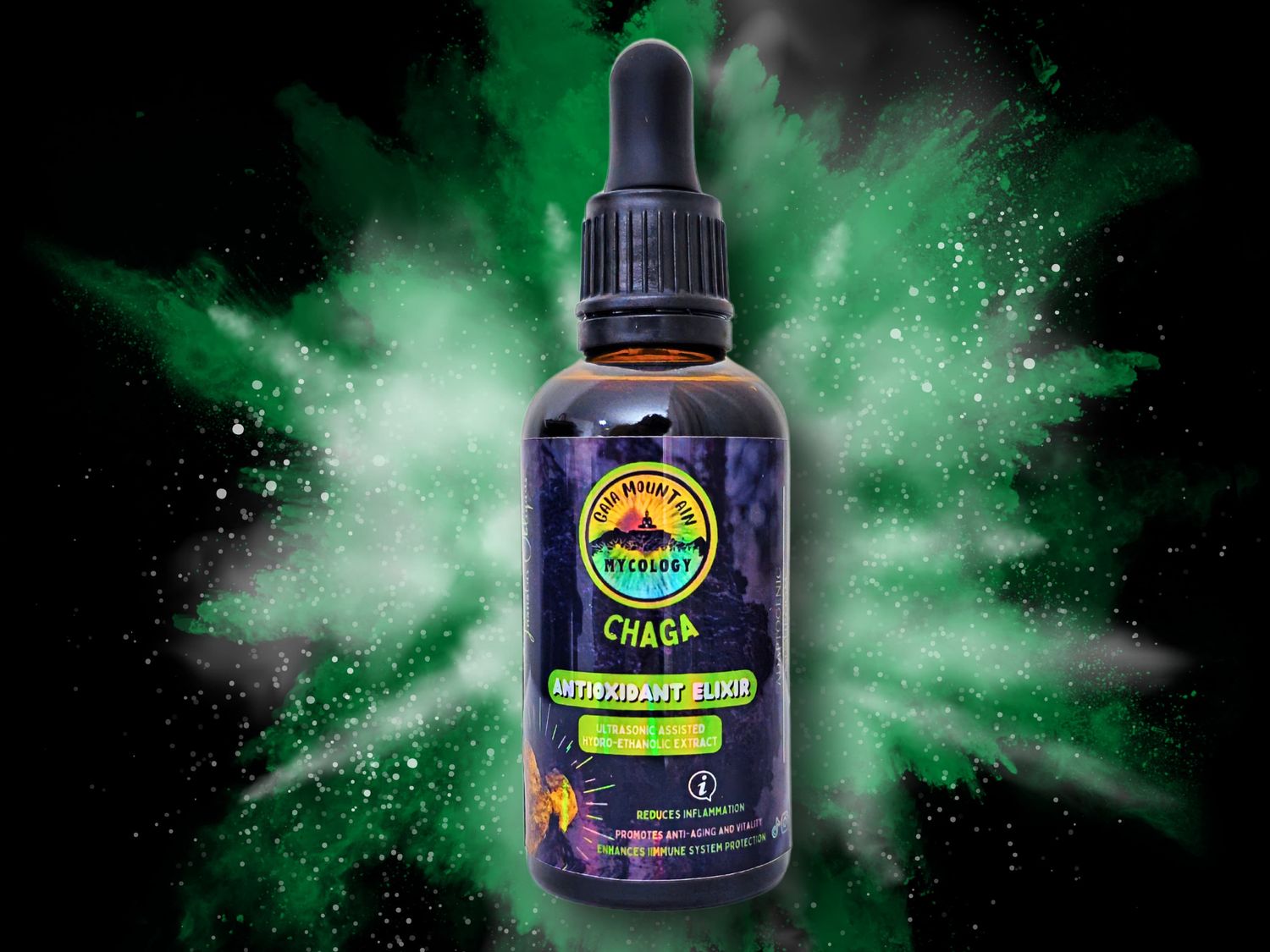 Chaga Mushroom Tincture 50ml - Gaia Mountain Mycology
