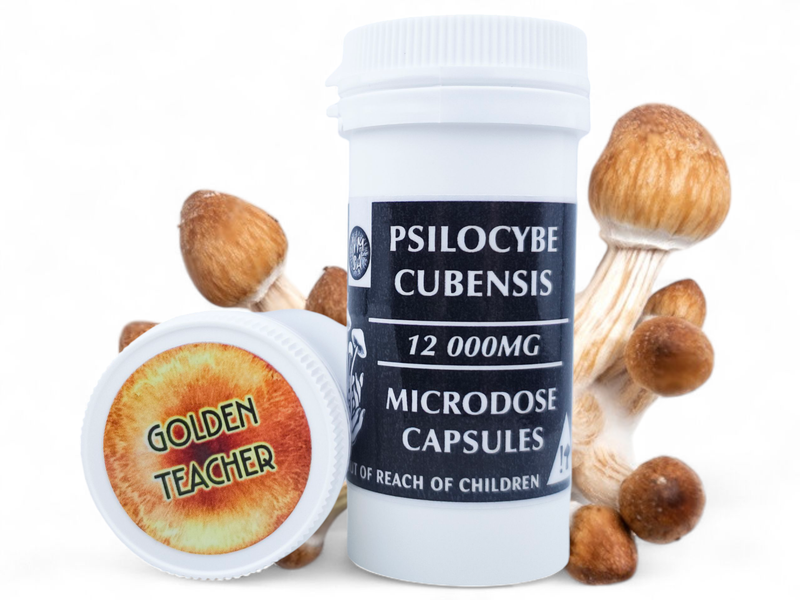 400mg P. cubensis Mushroom Microdose Capsules (x30) - NMSA