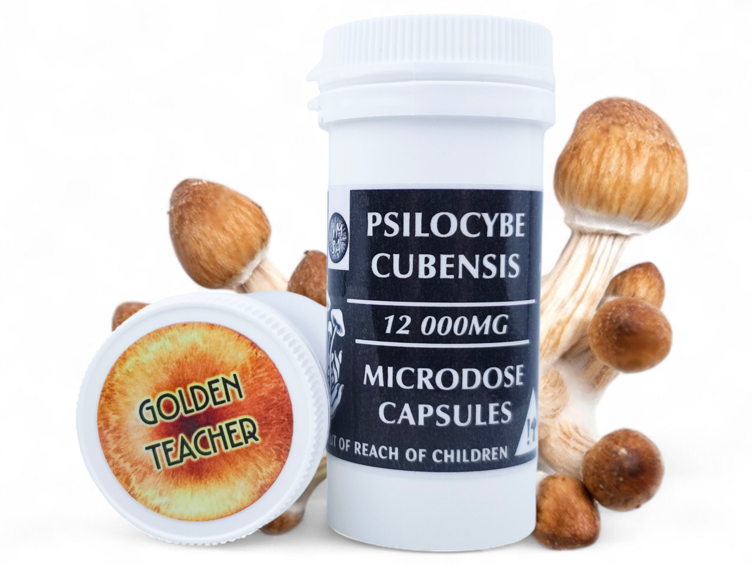 400mg P. cubensis Mushroom Microdose Capsules (x30) - NMSA