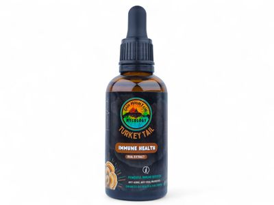 Turkey Tail Mushroom Tincture 50ml - Gaia Mountain Mycology