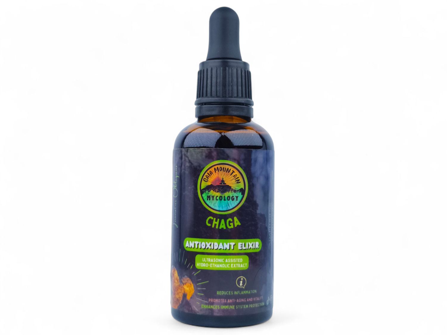 Chaga Mushroom Tincture 50ml - Gaia Mountain Mycology