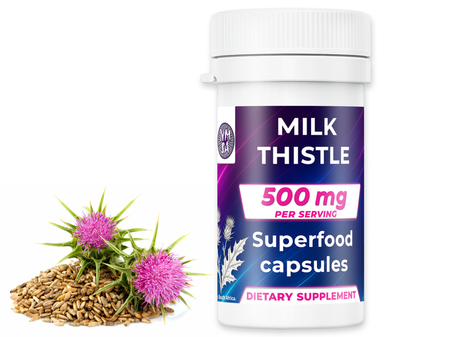 500mg Milk Thistle Seed Capsules (x30) - NMSA