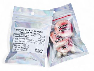 Stamets Stack - Neurogenic Mushroom Microdose Sample Pack