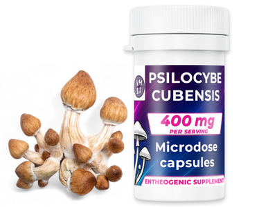 400mg P. cubensis Mushroom Microdose Capsules (x30) - NMSA
