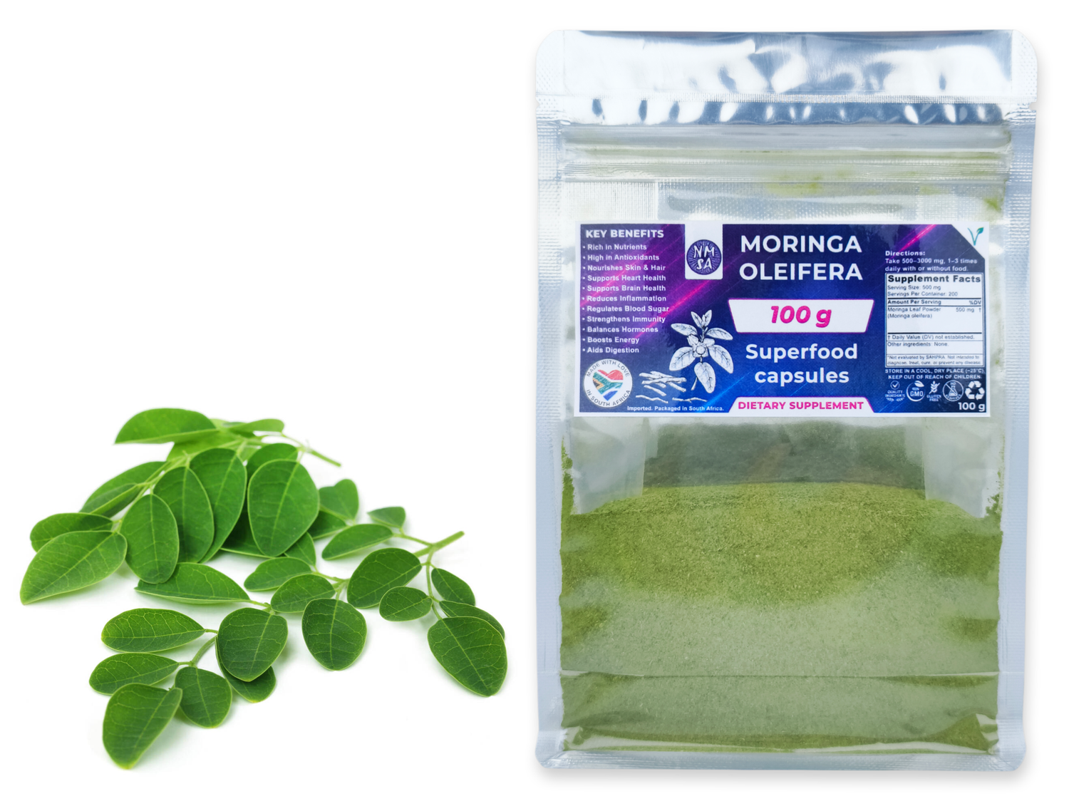 100g Moringa Oleifera Leaf Powder