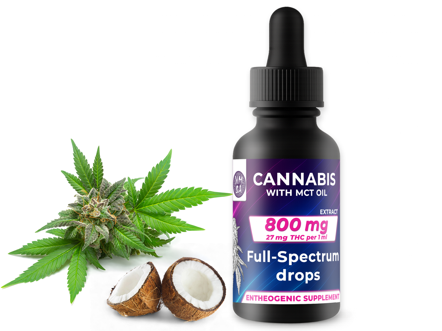 THC Cannabis with MCT Oil Full-Spectrum Drops 30ml - NMSA