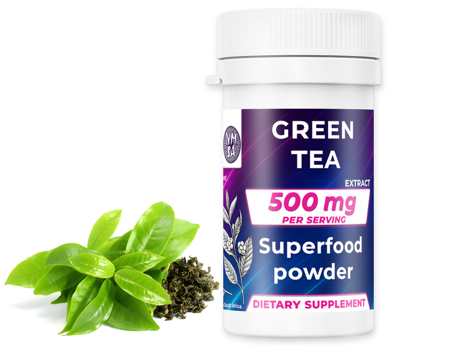 500mg Green Tea 95% Extract Capsules (x30) - NMSA