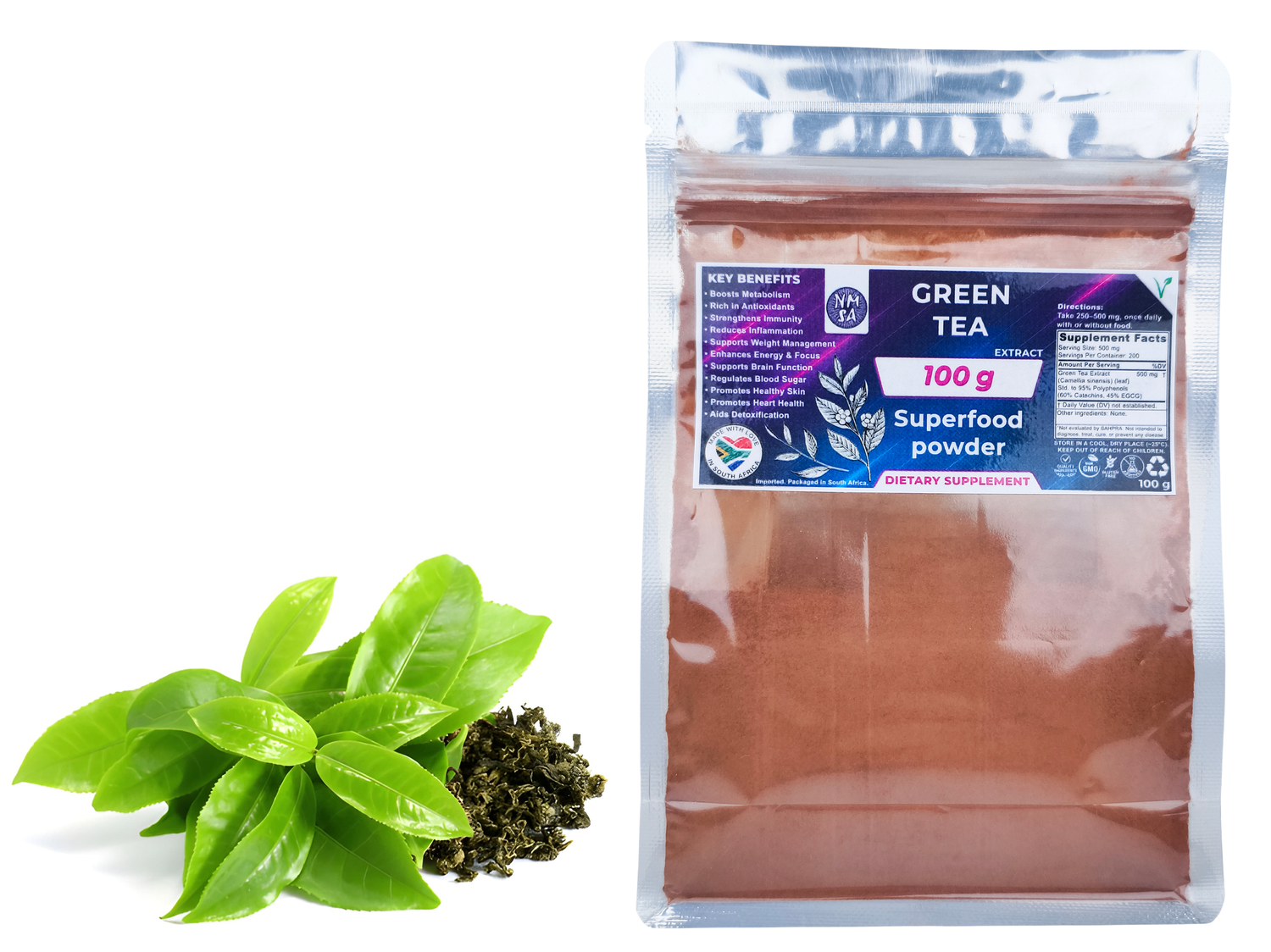 100g Green Tea 95% Extract Powder