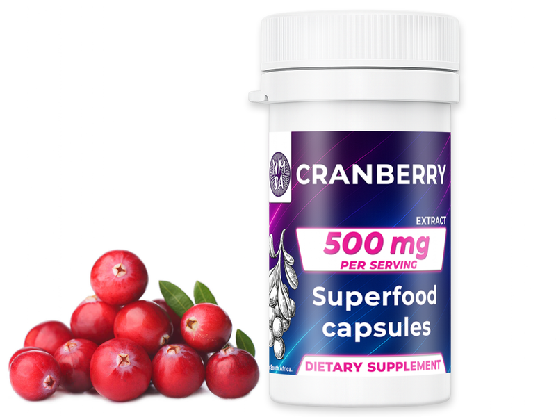500mg Cranberry 4:1 Extract Capsules (x30) - NMSA