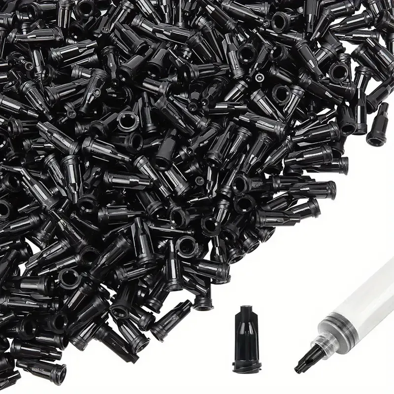 Black Luer Lock Tip Caps – 1.7 cm Syringe Caps for Secure Fluid Storage