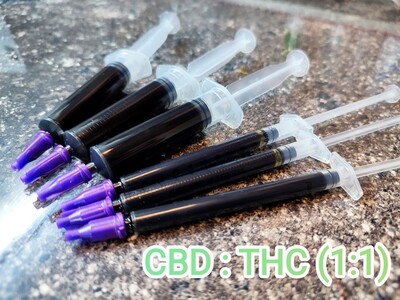 (1:1) CBD:THC FECO Full Extract Cannabis Oil (RSO)