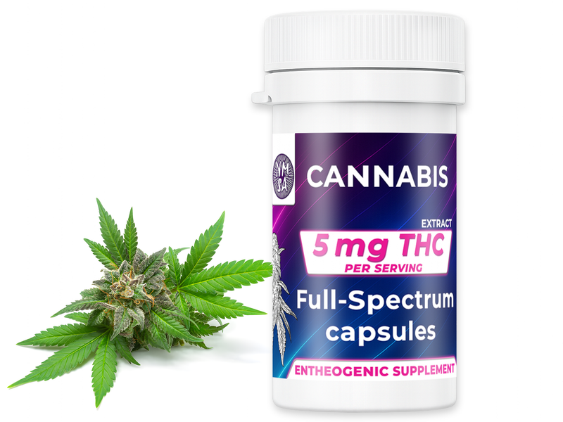 THC Cannabis with Coconut Oil Full-Spectrum Capsules - NMSA