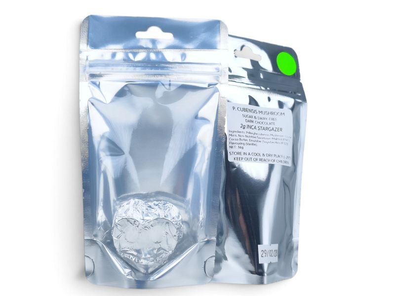 2g P. cubensis Mushroom Sugar &amp; Dairy-Free Chocolate