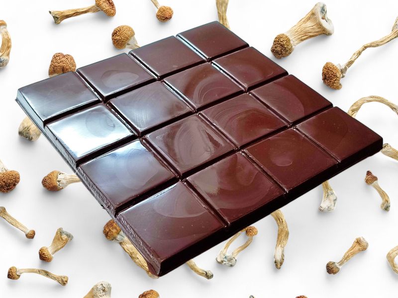 6g P. cubensis Mushroom Sugar &amp; Dairy-Free Chocolate Slab – Pre-Order