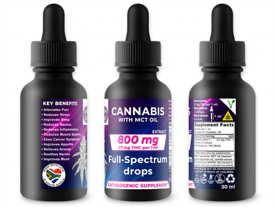 THC Cannabis with MCT Oil Full-Spectrum Drops 30ml - NMSA