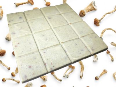 12g P. cubensis Mushroom White Chocolate Slab