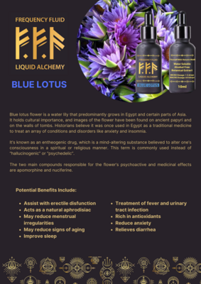 Blue Lotus Flower Botanical Extract 10ml - Frequency Fluid