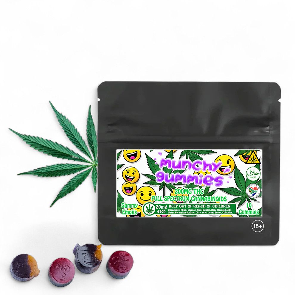 200mg THC Infused Gummy Emojis - 20mg per gummy (x10)