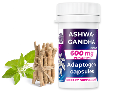 600mg Ashwagandha 15:1 Extract Capsules - NMSA
