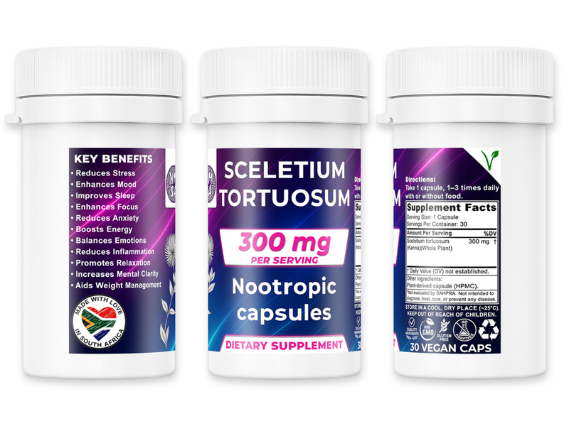 300mg Sceletium Tortuosum (Kanna) Capsules - NMSA