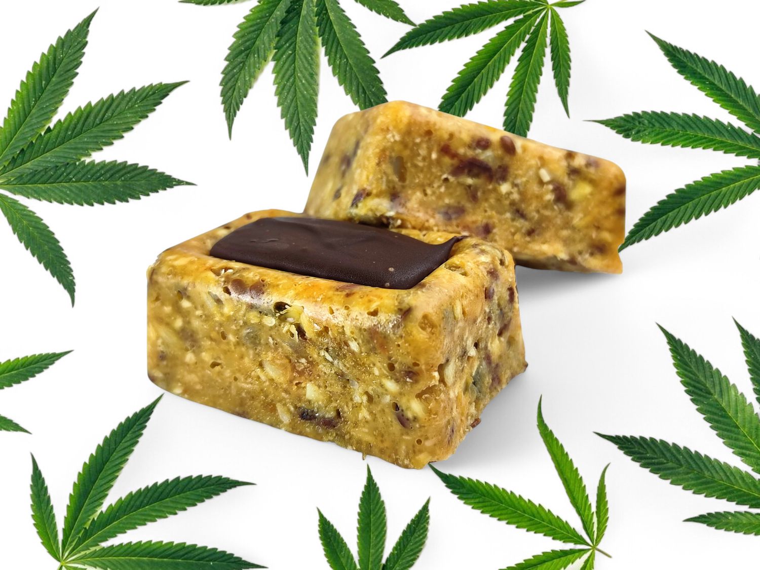 65mg THC Infused Vegan Keto Granola Bar (Sugar-Free &amp; Low-Carb)