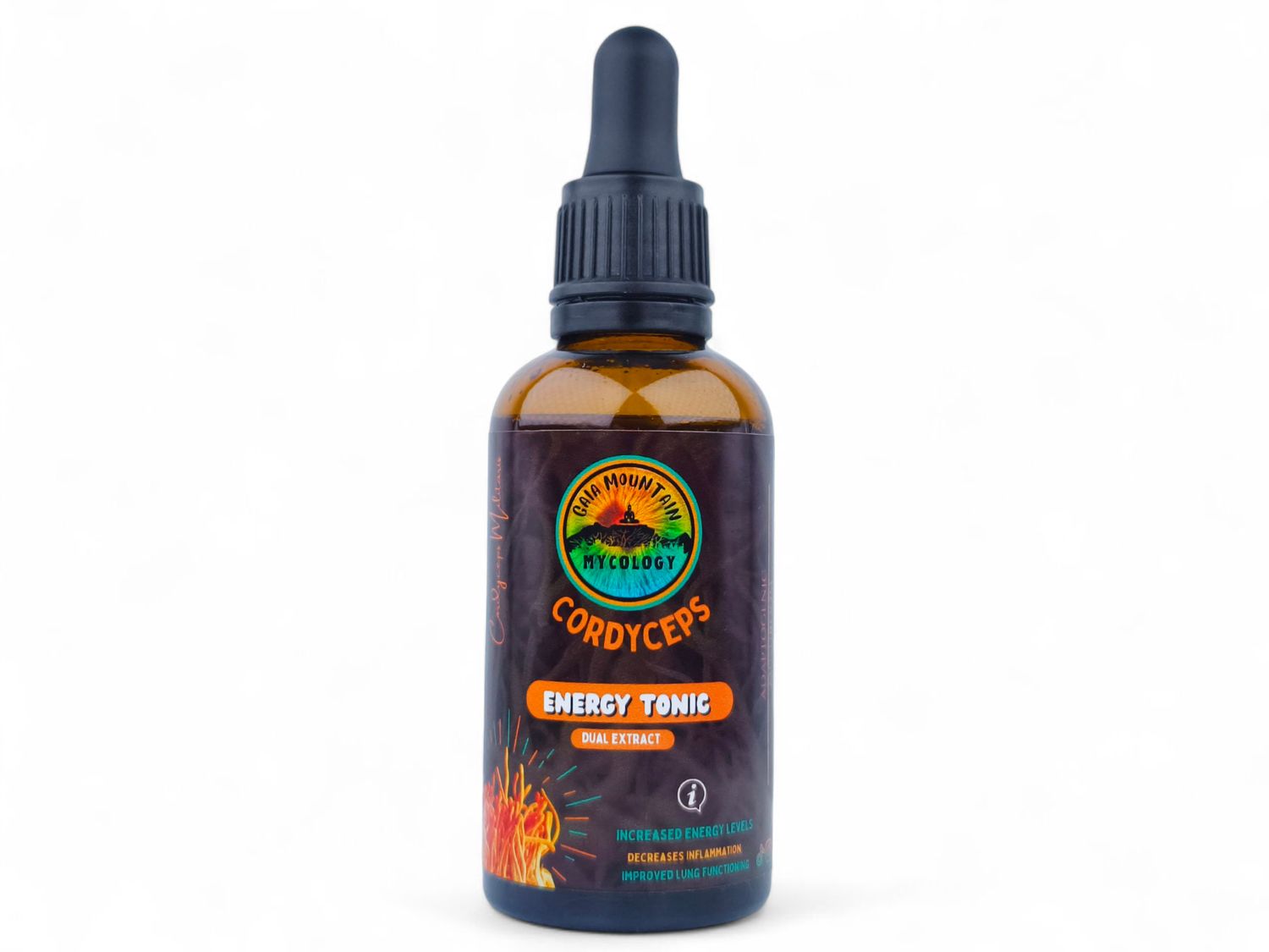 Cordyceps Mushroom Tincture 50ml - Gaia Mountain Mycology