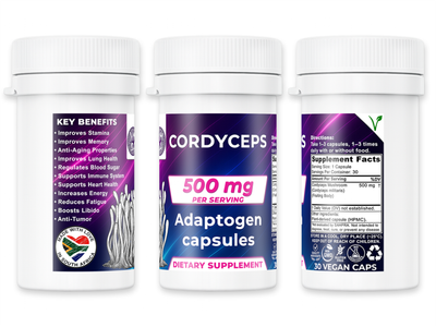 500mg Cordyceps Mushroom Capsules - NMSA
